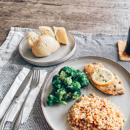 MORA CERAMICS Kitchen & Dining Salad Plates - 8 in - Earl Grey