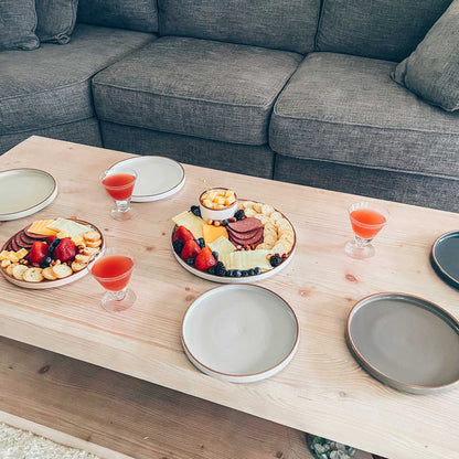 MORA CERAMICS Kitchen & Dining Salad Plates - 8 in - Earl Grey