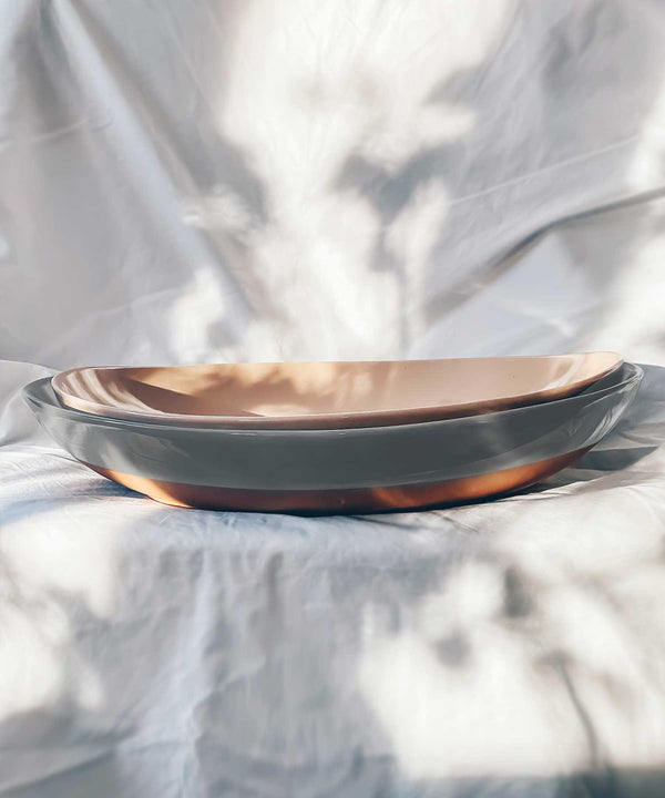 MORA CERAMICS Kitchen & Dining 2XL & 3XL Serving Dishes - 15.9 & 14.6in - Neutrals