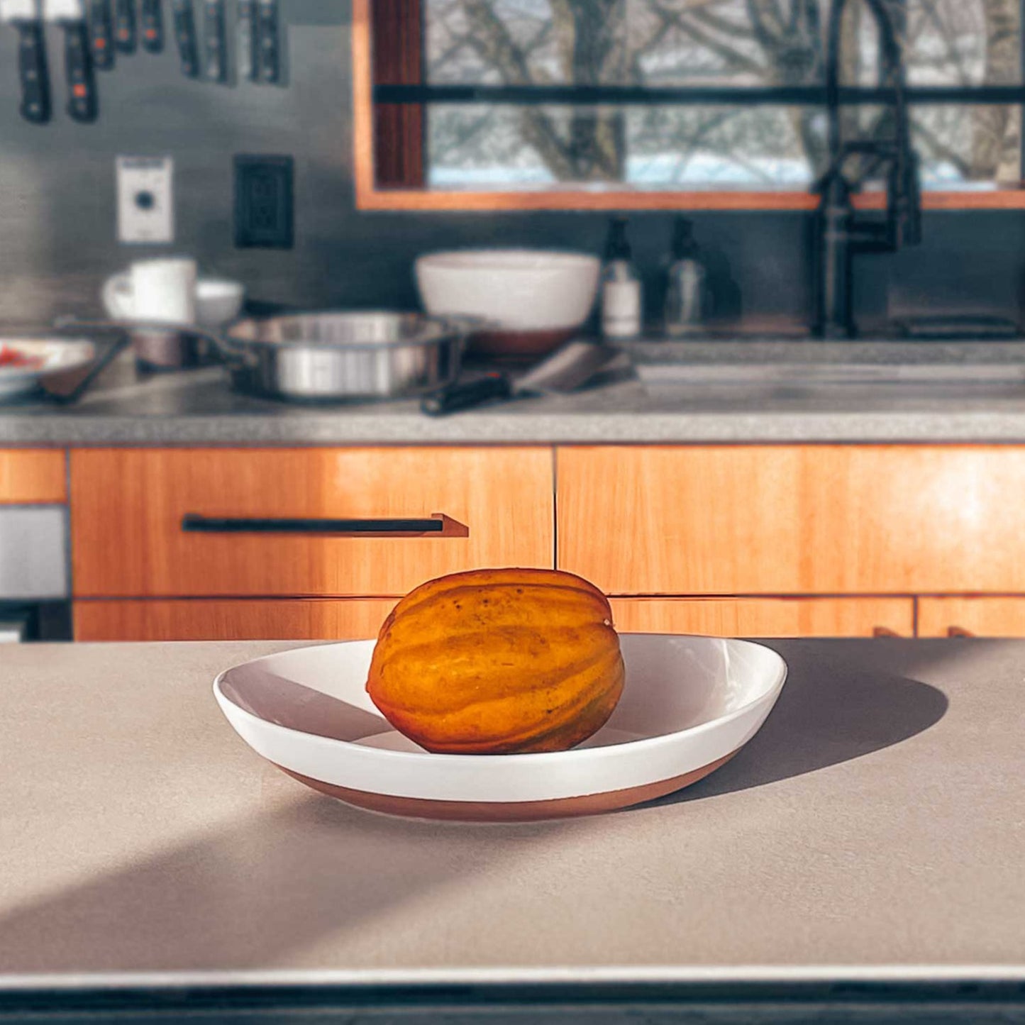 MORA CERAMICS Kitchen & Dining 2XL & 3XL Serving Dishes - 15.9 & 14.6in - Vanilla White