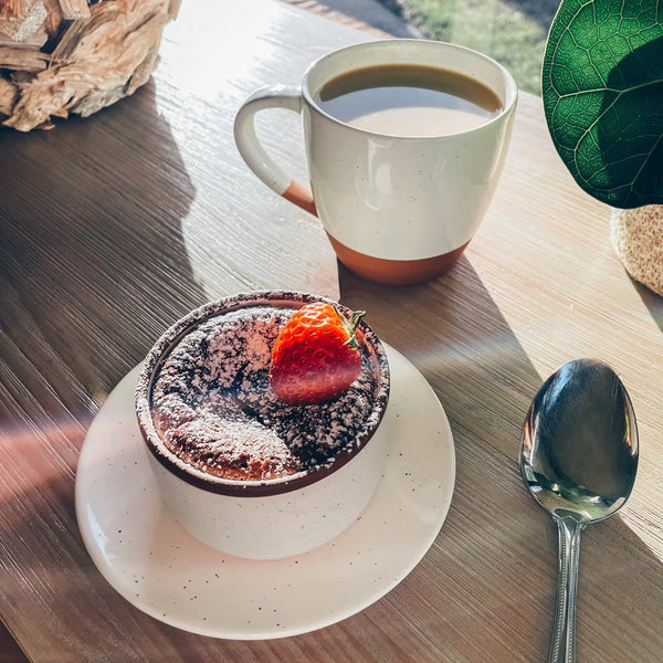 MORA CERAMICS Kitchen & Dining Ramekins Set of 6 - 4 oz - Vanilla White