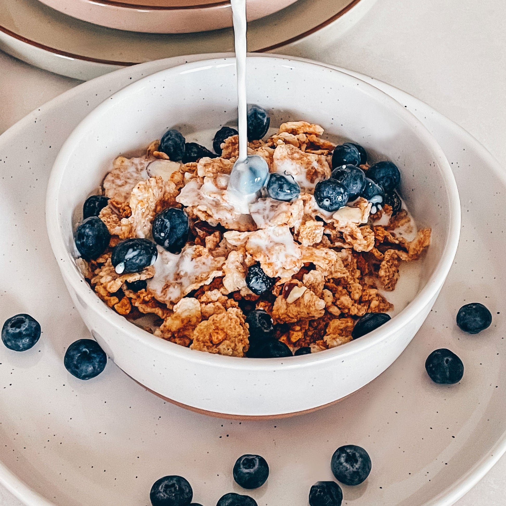 MORA CERAMICS Kitchen & Dining Cereal Bowls - 25oz - Vanilla White