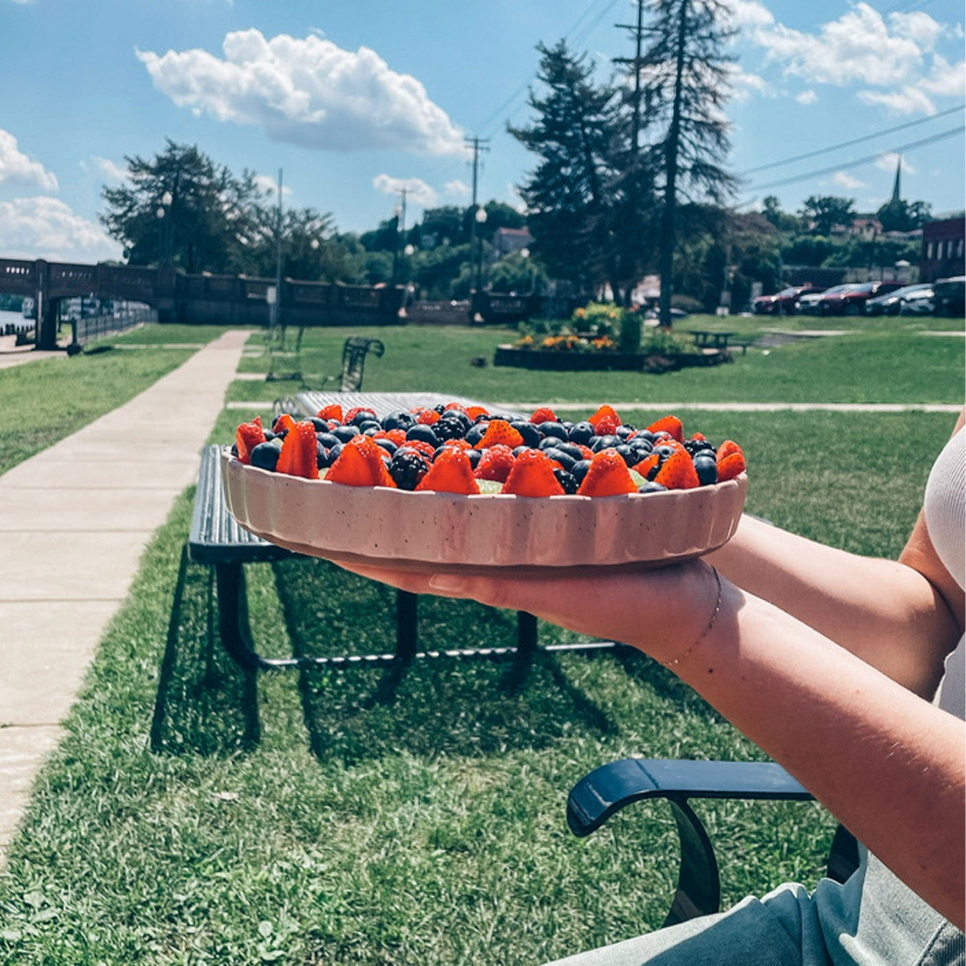 MORA CERAMICS Kitchen & Dining Tart Pan - 10in - Chai