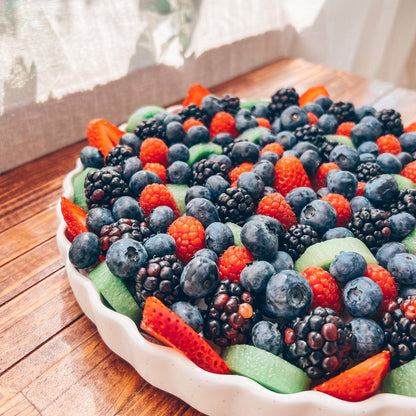 MORA CERAMICS Kitchen & Dining Tart Pan - 10in - Vanilla White