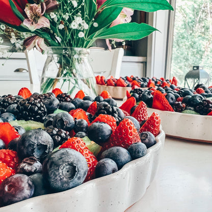 MORA CERAMICS Kitchen & Dining Tart Pan - 10in - Vanilla White