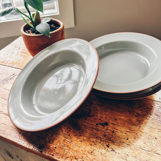 MORA CERAMICS Kitchen & Dining Soup Bowls - Wide-Rimmed - 25oz - Earl Grey