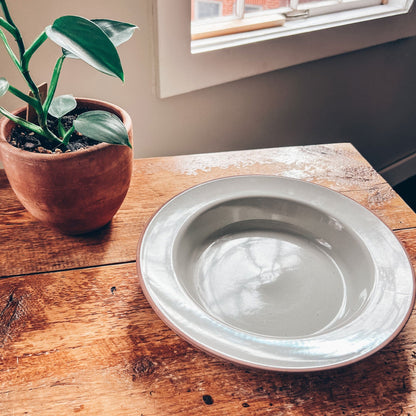 MORA CERAMICS Kitchen & Dining Soup Bowls - Wide-Rimmed - 25oz - Earl Grey