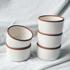 Ramekins Set of 6 - 4 oz - Vanilla White