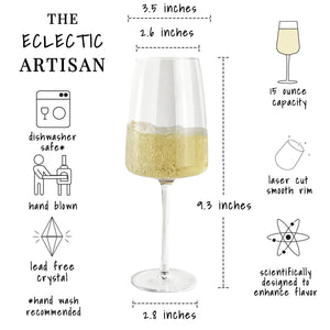 Wine Glasses - Set of 4 - 15oz - Candi