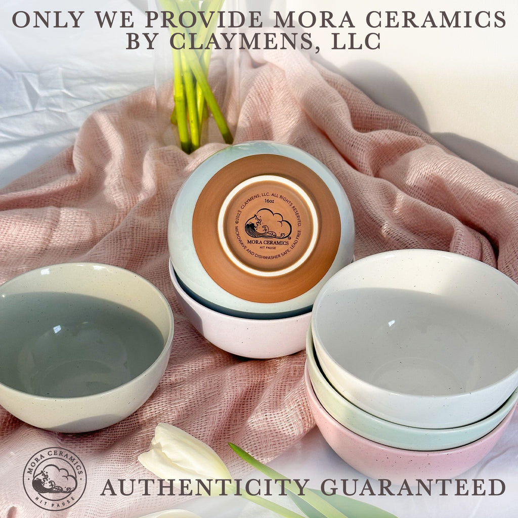 Small Dessert Bowls - 16oz - Assorted Colors – MORA CERAMICS