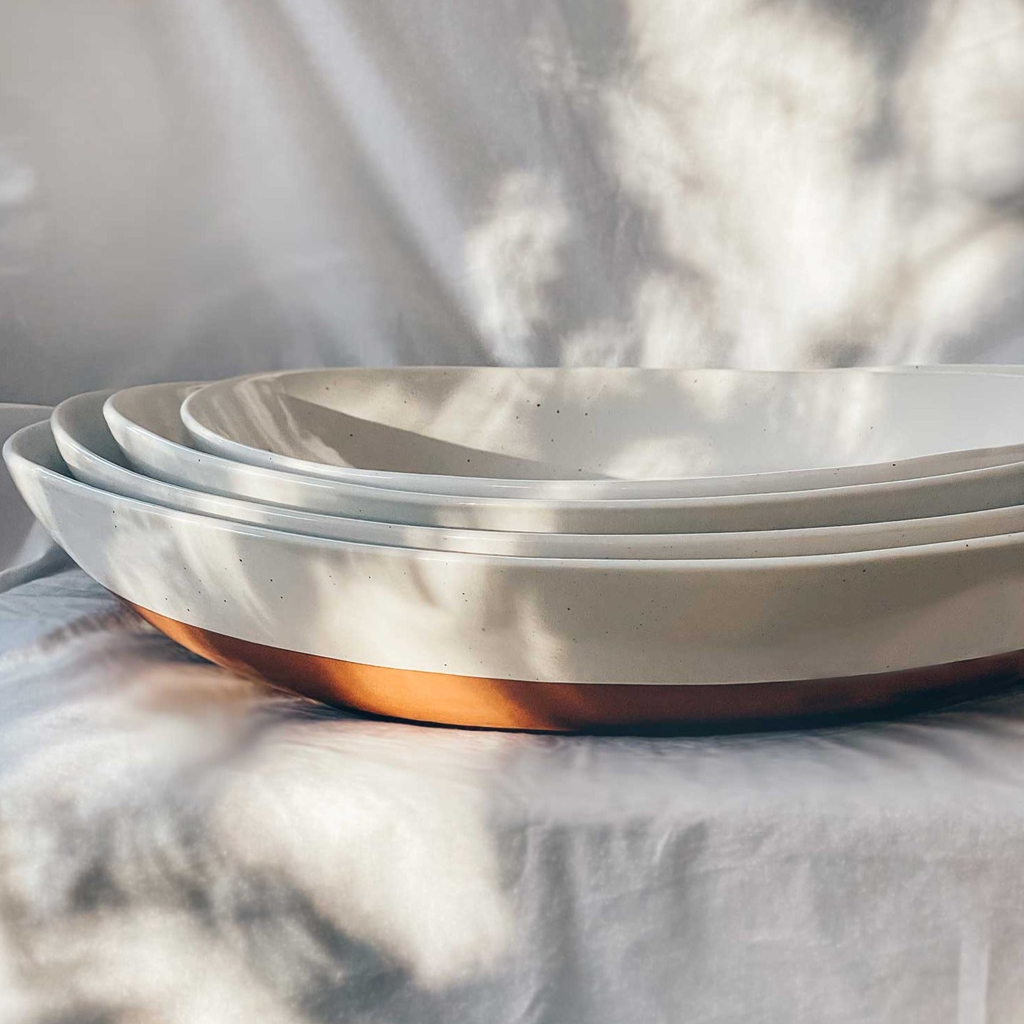 2XL & 3XL Serving Dishes - 15.9 & 14.6in - Vanilla White